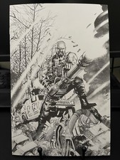 GI Joe Silent Missions #1 Jimbo Salgado RoadBlock P&B - Ltd 50 - Topshelfcomic, usado comprar usado  Enviando para Brazil