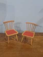 Cadeiras de cozinha vintage anos 50/60 VERMELHAS móveis vintage alemães para casa de bonecas 1:12 comprar usado  Enviando para Brazil