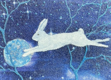 Aceo hare moon for sale  COVENTRY