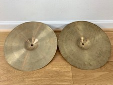 AVEDIS ZILDJIAN 14" Trans Stamp HI-HAT pratos finos anos 40 50 vintage 548 636 g ÁUDIO comprar usado  Enviando para Brazil