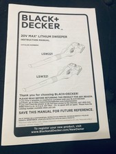 Black decker manual for sale  Lancaster