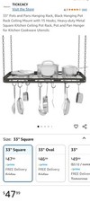 Pots pans hanging for sale  Houston