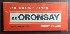 1963 orient lines for sale  HASTINGS