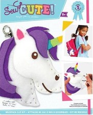 Kit de costura DMG FAÇA VOCÊ MESMO costura fofo unicórnio crianças iniciantes mochila de feltro clipe comprar usado  Enviando para Brazil
