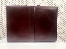 Vtg burgundy leather d'occasion  Expédié en Belgium
