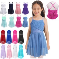 Fantasia de patinação vestido de dança lírica collant contemporâneo brilhante para meninas do Reino Unido comprar usado  Enviando para Brazil