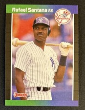 1989 Donruss Rafael Santana Card #309 Yankees Shortstop Mid-Grade Muito Bom Estado O/C comprar usado  Enviando para Brazil