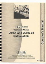 Bolens 20HD Operadores de Trator Manual Peças Catálogo Gramado Passeio A Matic comprar usado  Enviando para Brazil