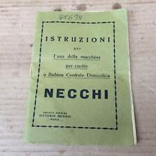 Vintage necchi sewing for sale  KETTERING