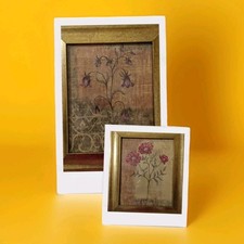Pair framed linen for sale  Charleston