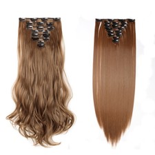 Mega CABEÇA CHEIA GROSSA Como Clipe Humano na Extensão de Cabelo 100% Real NATURAL Peça de Cabelo comprar usado  Enviando para Brazil