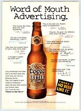 1994 COORS CUTTER COLD LAGERED BEER Vintage 8"X11" Magazine Ad 1990's JNF-1 comprar usado  Enviando para Brazil