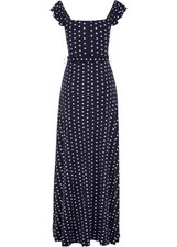 Bedrucktes maxikleid dunkelbla gebraucht kaufen  Deutschland