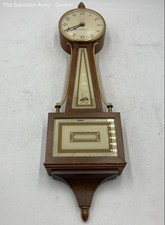 Relógio de parede elétrico Seth Thomas modelo E020-000 marrom madeira Homestead Banjo comprar usado  Enviando para Brazil