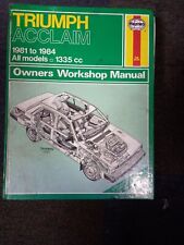 Haynes manuals triumph for sale  BILSTON