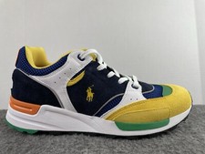 Tênis Polo Ralph Lauren Trackster 200 Trainer 10.5 Azul Verde Amarelo, usado comprar usado  Enviando para Brazil