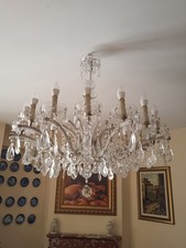 Lampadario luci cristallo usato  Caltanissetta