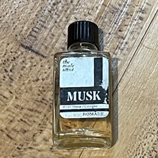Botella pequeña rara de colonia para después del afeitado "The Male Scent" Romane MUSK "The Male Scent" de colección segunda mano  Embacar hacia Mexico