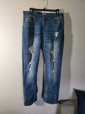 Jeans masculino Lazer ajuste reto desgastado , usado comprar usado Jeans masculino Lazer ajuste reto desgastado , usado comprar usado  Enviando para Brazil