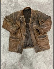 Usado, Jaqueta de couro marrom Lee vintage rara dos anos 80 comprar usado  Enviando para Brazil