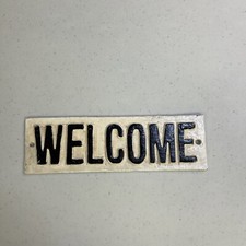 Welcome sign cast for sale  Milledgeville