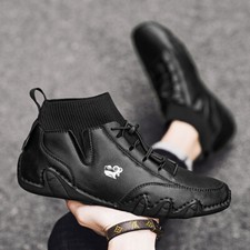 Sapatos casuais masculinos italianos com cadarço botas de corrida para caminhada moda tênis de lazer comprar usado  Enviando para Brazil
