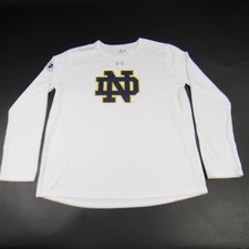 Camisa masculina Notre Dame luta irlandesa Under Armour manga longa branca usada comprar usado  Enviando para Brazil
