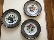 Assiettes faience etain d'occasion  Pont-l'Évêque