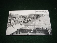 CARTÃO POSTAL VINTAGE PRAIA DO MAR DO SUL DO CAIS CENA ANIMADA QUIOSQUE BARCO DA MODA comprar usado  Enviando para Brazil