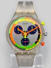 1993 Swatch Chrono Jelly Stag SCK104 Relógio Fabricado na Suíça 37mm Vintage Raro, usado comprar usado  Enviando para Brazil