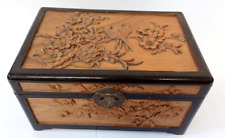 Carved camphorwood box for sale  BRISTOL