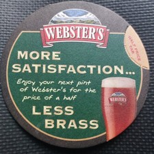Websters beer mat for sale  BRIDLINGTON