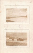 Cartão postal A939 US View carrinho de mina de bórax seco na estação Cebboltar trem RPPC comprar usado  Enviando para Brazil