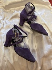Purple leather strappy for sale  CHELMSFORD