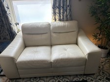 Cream leather two for sale  CHATTERIS