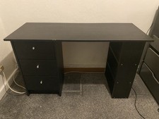 Office desk black for sale  GRAVESEND