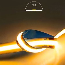 12V/24V 8mm flexível de alta densidade com luzes de tira LED COB adesivas 10M comprar usado  Enviando para Brazil