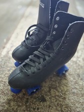 Patins masculinos pretos com rodas azuis tamanho 11  comprar usado  Enviando para Brazil