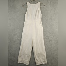 Macacão Urban Outfitters pequeno branco padma bordado ilhós recortado costas abertas comprar usado  Enviando para Brazil