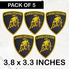 Usado, Pack of 5 Lamborghini Parche para planchar-Parche para coser-Parche bordado comprar usado  Enviando para Brazil
