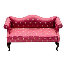 Cinto Nellie Artesanal Miniatura Casa de Bonecas Sofá Estofado Loveseat Sofá Floral comprar usado  Enviando para Brazil