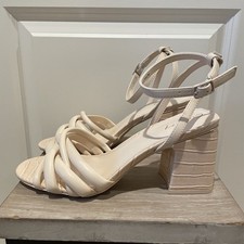 Sandália Salto Circus NY por Sam Edelman Onna Bege Bloco Tiras Sapatos Tamanho 8 comprar usado  Enviando para Brazil
