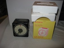 Antigo Preto Sony Cube ICF-A10W AM/FM Relógio Rádio Alarme Testado Na Caixa Original comprar usado Antigo Preto Sony Cube ICF-A10W AM/FM Relógio Rádio Alarme Testado Na Caixa Original comprar usado  Enviando para Brazil