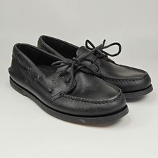 Sapato de Barco Sperry 08369891 Masculino Autêntico Original 2 Olhos Couro Preto Tamanho 10.5 ~ comprar usado  Enviando para Brazil