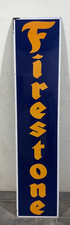 Placa de esmalte vintage de porcelana Firestone pneus gás e óleo 72x16". comprar usado  Enviando para Brazil