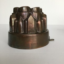 Molde antigo de geléia de cobre/bolo W.& G. BUSZARD #409 Era Vitoriana Inglaterra 4” comprar usado  Enviando para Brazil