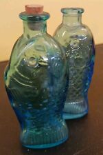 Blue fish bottles for sale  Otter Lake