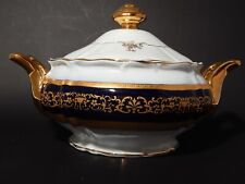Usado, Elegante serviço de porcelana para sopa chinesa sopa tigelas de tureen com colheres 20 peças comprar usado  Enviando para Brazil