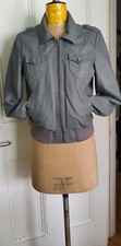 Grey real leather for sale  LONDON