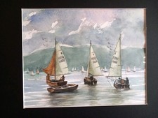 Fantastic watercolour sailing for sale  MANCHESTER
